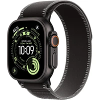 Apple Watch 49/46/45/44mm černý/uhlový Trailový tah S/M černý titan - Řemínky