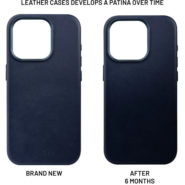 FIXED MagLeather kožený kryt s MagSafe Apple iPhone 16 Pro modrý - Pouzdra - Obrázek 58785404a5144cc69be11ce87509acd7