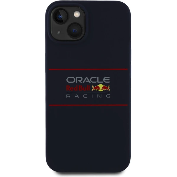 Oracle Red Bull Racing Silicone Horizontal Logo MagSafe kryt iPhone 15 modrý - Pouzdra - Obrázek 58837be06e1c4fe2b111a15d6f6554d4