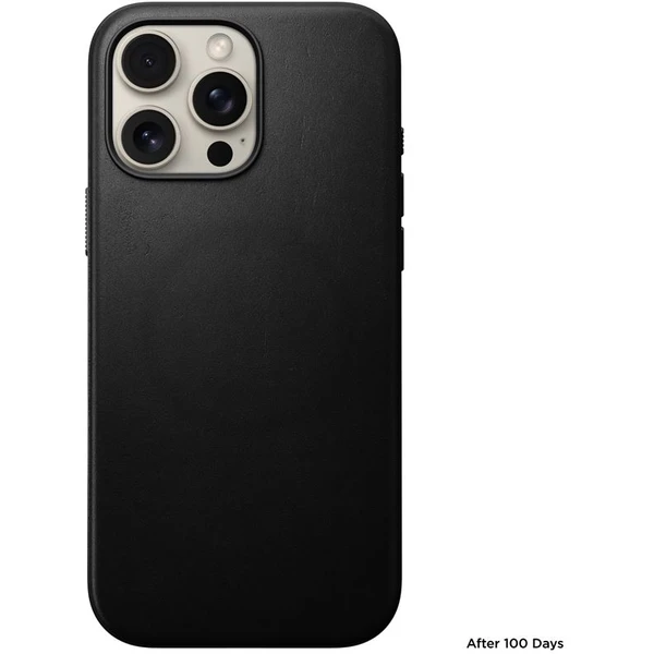 Nomad Modern Leather Case MagSafe kryt iPhone 16 Pro Max černý - Pouzdra - Obrázek 589b1c05281149b6ad041c2694df39df