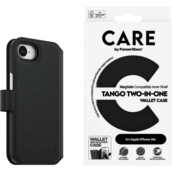 PanzerGlass® CARE pouzdro Apple iPhone 17e/16e MagSafe Tango 2v1 Wallet - Pouzdra - Obrázek 58GD000J01