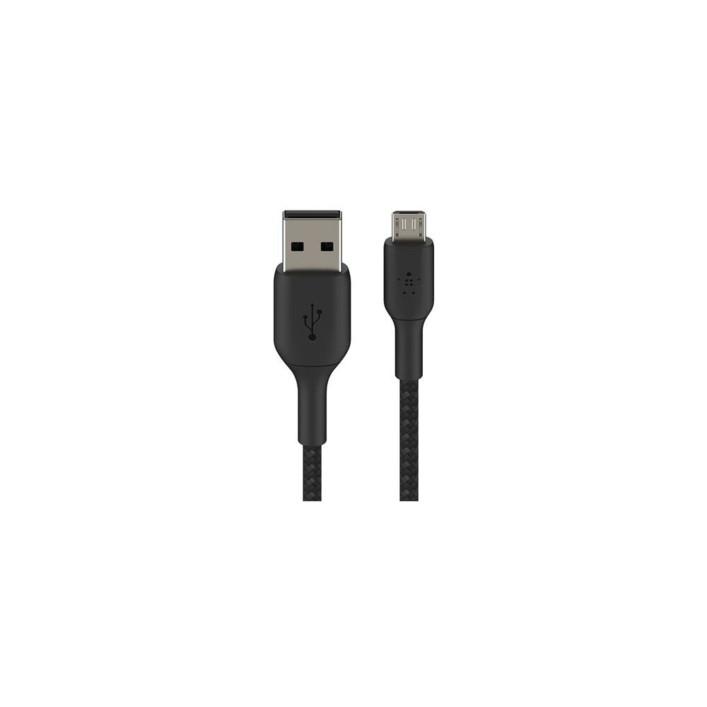 Belkin BOOST Charge Braided MicroUSB/USB-A odolný kabel, 1m, černý