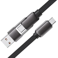 Acefast USB-A/USB-C to USB-C nabíjecí datový kabel, 0,2m - Kabely