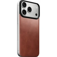 Nomad Magnetic Leather Back (Horween) MagSafe kožený kryt iPhone 17 Pro/18 Pro Olde Dublin - Pouzdra