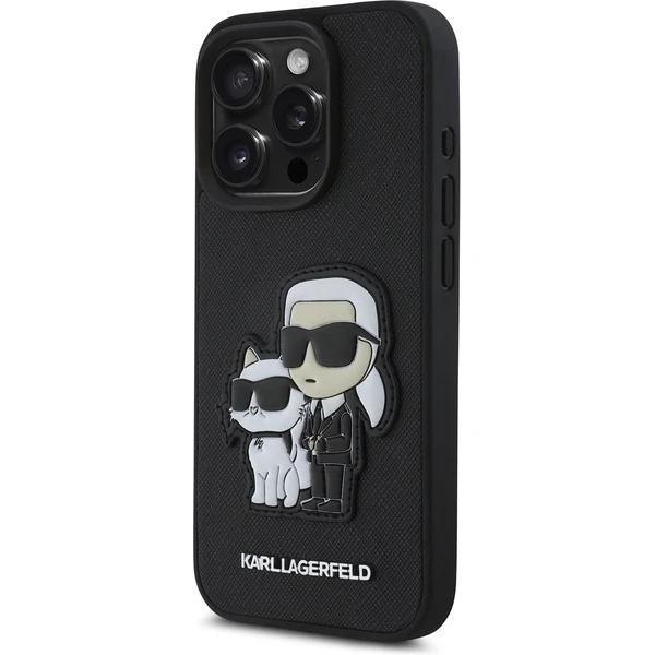 Karl Lagerfeld PU Saffiano Karl and Choupette kryt iPhone 15 Pro Max černý - Pouzdra - Obrázek 58c3785926634f55a9567e14b1b2ae08