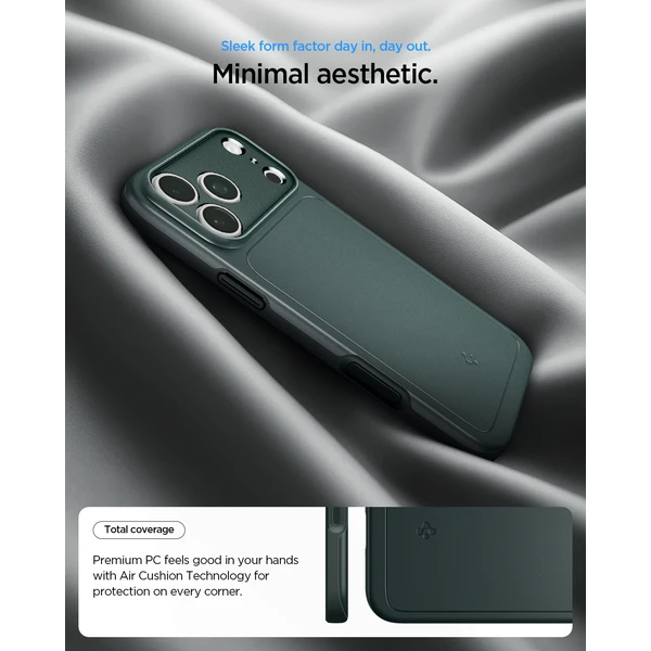 Spigen Thin Fit MagSafe kryt iPhone 18 Pro/17 Pro abyss green - Pouzdra - Obrázek 58d3dcf5b1c345aeaa007711c59c1de9