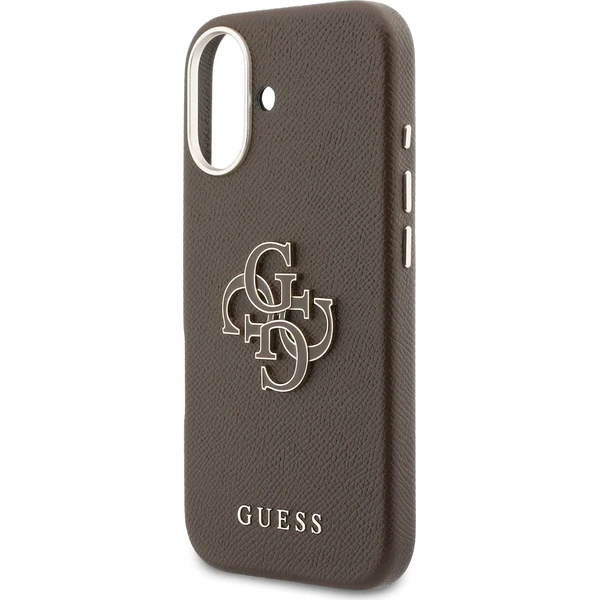 Guess PU Resin Logo kryt iPhone 17 hnědý - Pouzdra - Obrázek 58e86069a2a04246825801fa15e2e3a1