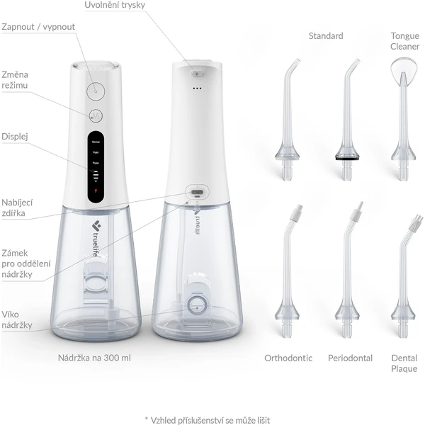 TrueLife AquaFloss Compact L100 ústní sprcha bílá - Ústní sprchy - Obrázek 58ebb9ddf5ea426f9a5a03dabb532983