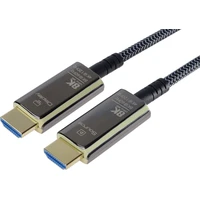 PremiumCord HDMI 2.1/HDMI 2.1 optický kabel s ethernetem 8K 30m černý/bílý - Kabely a redukce