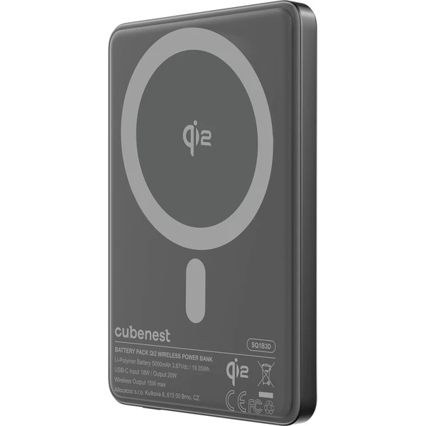 CubeNest SQ1B3D SlimDual Qi2/MagSafe powerbanka (5000 mAh) černá - Powerbanky - Obrázek 5921de42c39e49ffa9aa7da4b4846b67