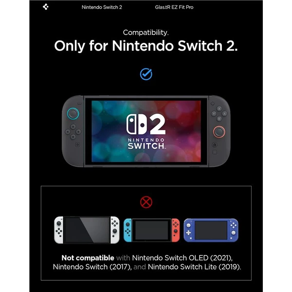 Spigen Glass tR EZ Fit Pro tvrzené sklo 2 Pack Nintendo Switch 2 - Ochranné folie a skla - Obrázek 5937cb5aa78f4527b6608a693828c546