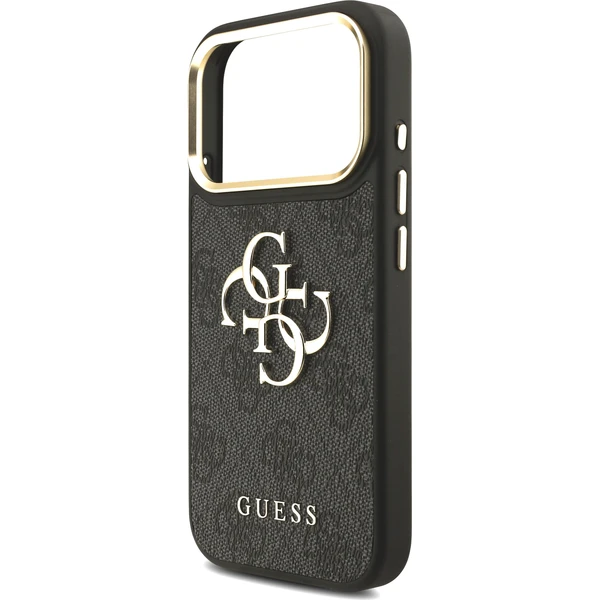 Guess PU Leather 4G Metal Logo Gold Frame kryt iPhone 18 Pro černý - Pouzdra - Obrázek 5961c868deb34af08ad83fc13f55be5f