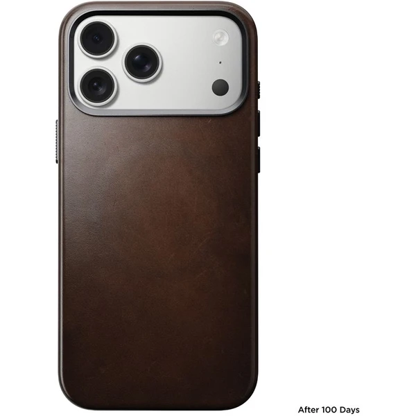 Nomad Traditional Leather Case (Horween) MagSafe kožený kryt iPhone 17 Pro Max Rustic Brown - Pouzdra - Obrázek 596abd0f024443709dc69932c6e882d4