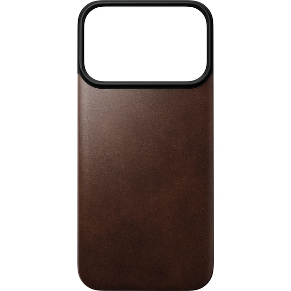 Nomad Magnetic Leather Back (Horween) MagSafe kožený kryt iPhone 17 Pro/18 Pro Rustic Brown - Pouzdra - Obrázek 598eb293407a4f2ea994946876573df8