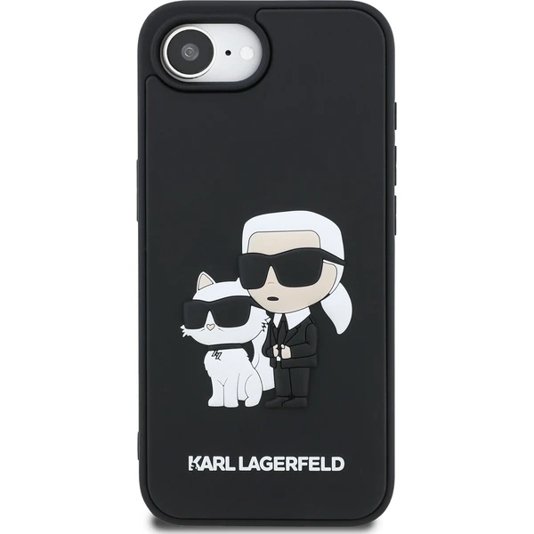 Karl Lagerfeld 3D Rubber Karl and Choupette kryt iPhone 17e/16e černý - Pouzdra - Obrázek 598f6683d079489bbb38ce426514e6bd
