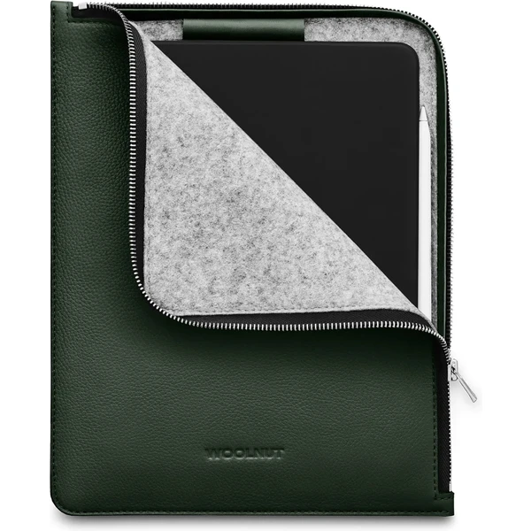 Woolnut Leather Folio kožené pouzdro iPad Pro 11"/iPad Air 11" tmavě zelené - Pouzdra - Obrázek 59LR100501