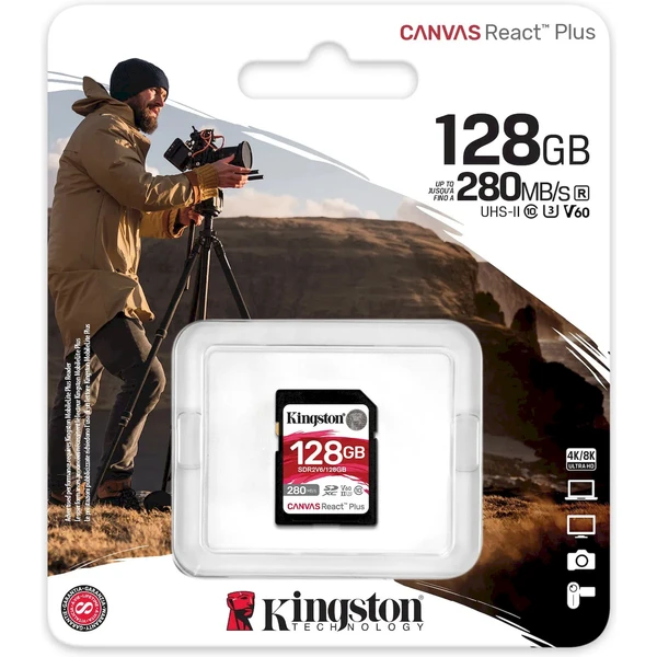 Kingston SDXC 128GB Canvas React Plus V60 - Paměťové karty - Obrázek 59PC000J01