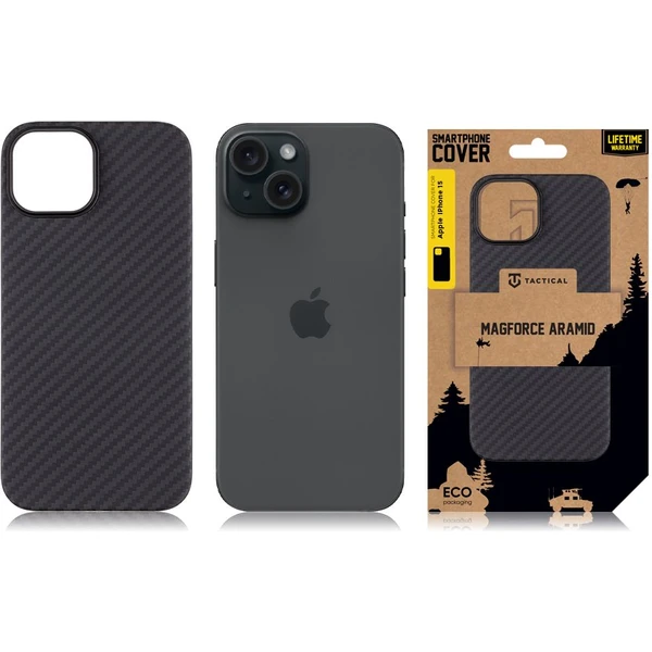 Tactical MagForce Aramid kryt Apple iPhone 15 Black - Pouzdra - Obrázek 59S5000701