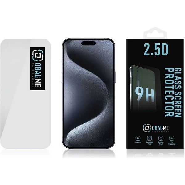 Obal:Me 2.5D Tvrzené sklo Apple iPhone 15 Pro čiré - Ochranné folie a skla - Obrázek 59U0000K01