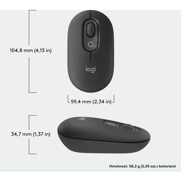 Logitech POP myš grafitová - Myši - Obrázek 59U8000O01