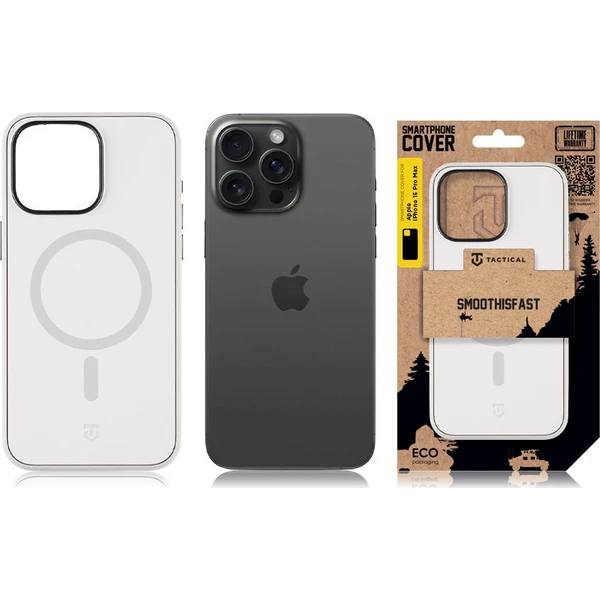Tactical MagForce SmoothIsFast kryt Apple iPhone 15 Pro Max bílý - Pouzdra - Obrázek 59bc7457c1f744c6bb4685a131126609