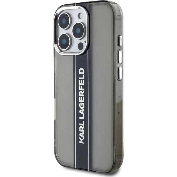 Karl Lagerfeld IML Stripe Logo kryt iPhone 16 Pro Max černý - Pouzdra - Obrázek 59c6bcefeafa4b01a913204a42dd6fc4