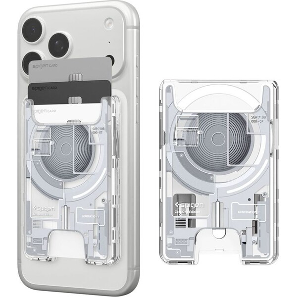 Spigen Ultra Hybrid Wallet MagSafe peněženka zero one white