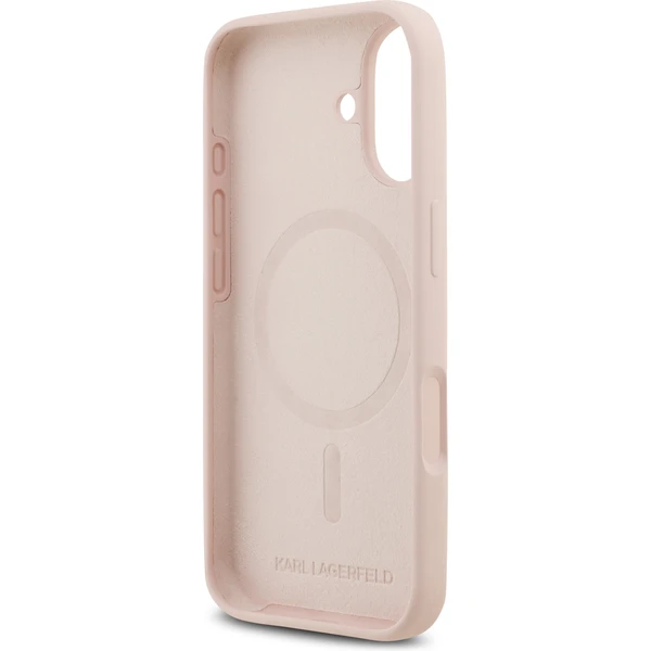 Karl Lagerfeld Liquid Silicone Double Heads MagSafe kryt iPhone 17 růžový - Pouzdra - Obrázek 59dd586a6302431c94e262632ebb2e25
