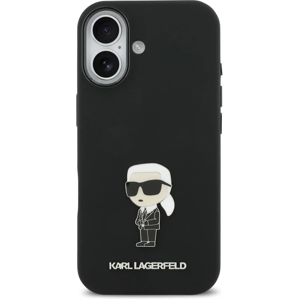 Karl Lagerfeld Liquid Silicone Metal Ikonik kryt iPhone 17 černý - Pouzdra - Obrázek 59de293ba7ff417389b87352bc3ef12f
