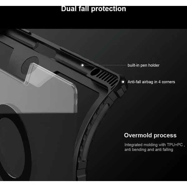 Nillkin Bumper Link pouzdro s klávesnicí iPad 10.2 (19/20/21) černé - Pouzdra - Obrázek 59dee8d6f1b049759920b28dd893ddd1