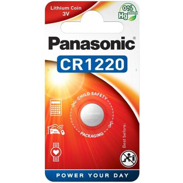 Panasonic CR1220 (knoflíková) lithiová baterie (1ks)