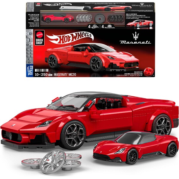 Mattel Brick Shop Hot Wheels Speed series Maserati MC20 Vícebarevná