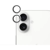 iWant ochrana čoček na kameru Apple iPhone 16/16 Plus stříbrná - Ochranné folie a skla