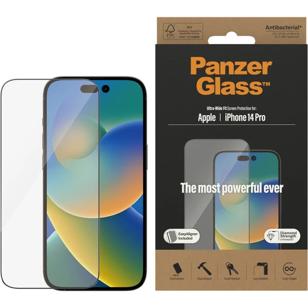 PanzerGlass™ Ultra-Wide Fit sklo iPhone 14 Pro s instalačním rámečkem - Ochranné folie a skla - Obrázek 5AKG100501