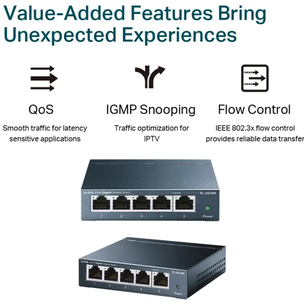 TP-Link TL-SG105 switch - Switche - Obrázek 5AOV600301