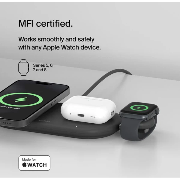 Belkin BOOST CHARGE Apple Watch MFi dongle nabíječka černá - Nabíječky - Obrázek 5B8B000P01