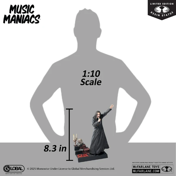 Soška McFarlane Toy 1/10 Music Maniacs - Ozzy Osbourne 21 cm - Sochy a sošky - Obrázek 5BHE000K01