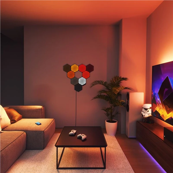 Nanoleaf Shapes v limitované edici Black Hexagons Expansion 3 Pack - Chytrá osvětlení - Obrázek 5BQ2000J01