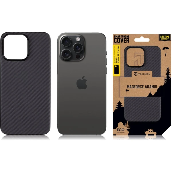 Tactical MagForce Aramid kryt Apple iPhone 15 Pro Max Black - Pouzdra - Obrázek 5BS5000701