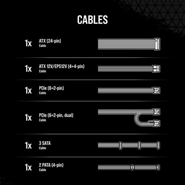 Corsair CX750 750W - Zdroje - Obrázek 5CRK000K01