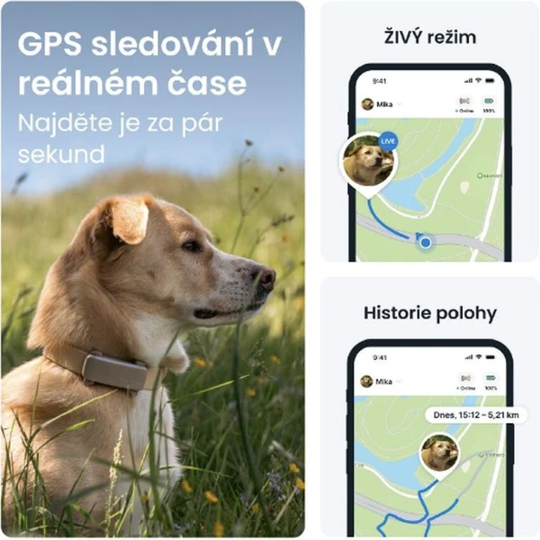 Tractive GPS DOG 6 lokátor polohy a aktivity pro psy hnědý - GPS moduly - Obrázek 5CTD000L01