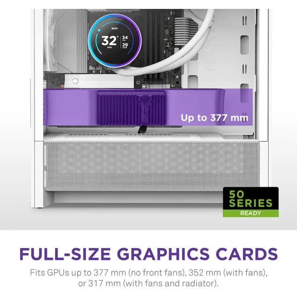 NZXT H3 Flow bílá - Počítačové skříně - Obrázek 5D7K000K01