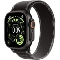 Apple Watch Ultra 3 (2025) 49mm Černý titan s černým/uhlovým trailovým tahem M/L - Chytré hodinky
