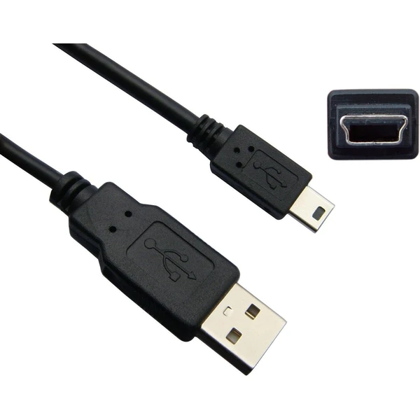PremiumCord USB-A/MiniUSB-B kabel 0,5m černý - Kabely a redukce - Obrázek 5DTU000501