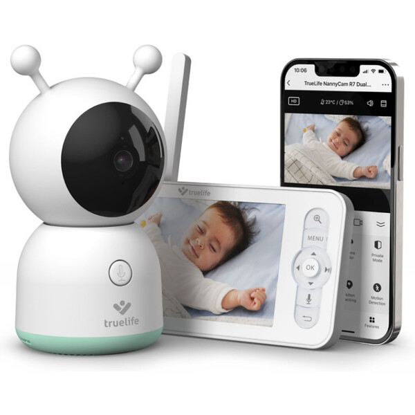 TrueLife NannyCam R7 Dual Smart Bílá