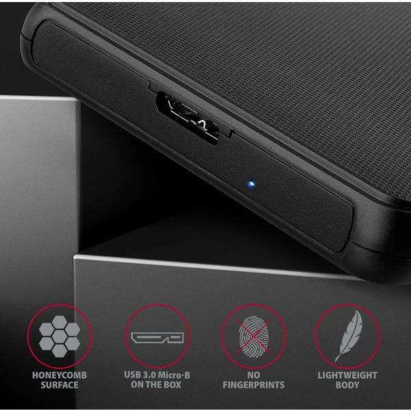 AXAGON externí box pro 2,5 SSD/HDD - USB 3.2 Gen 1 černý - Externí boxy - Obrázek 5GD0700301