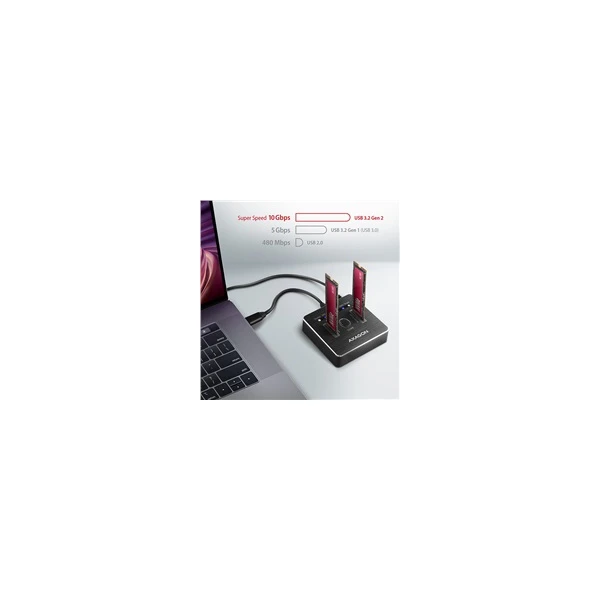 AXAGON Dokovací stanice pro 2x M.2 SATA - USB-C 3.2 Gen 2 - Externí boxy - Obrázek 5H60700301