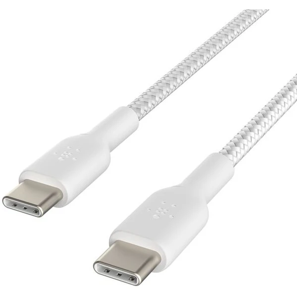 Belkin BOOST Charge Braided USB-C/USB-C napájecí kabel 60W 0,15m bílý - Kabely a redukce - Obrázek 5HQF000N01