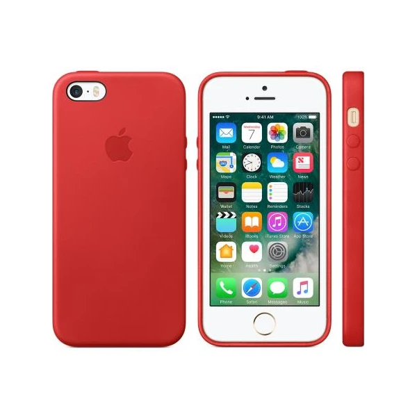 Apple iPhone 5S/SE Leather Case zadní kryt (PRODUCT)RED červený - Pouzdra - Obrázek 5HVH000101