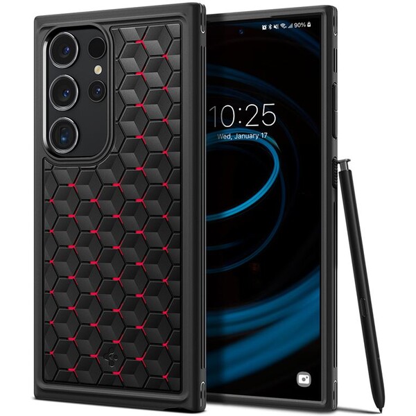 Pouzdro Spigen Cryo Armor Samsung Galaxy S24 Ultra červené Červená